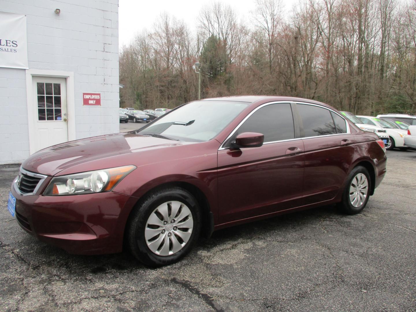 2010 MAROON Honda Accord LX Sedan AT (1HGCP2F38AA) with an 2.4L L4 DOHC 16V engine, 5-Speed Automatic transmission, located at 540a Delsea Drive, Sewell, NJ, 08080, (856) 589-6888, 39.752560, -75.111206 - Photo#1